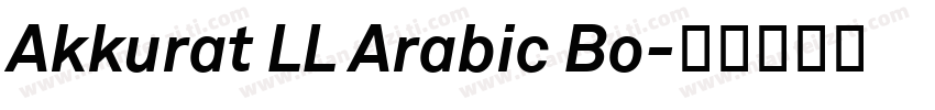 Akkurat LL Arabic Bo字体转换